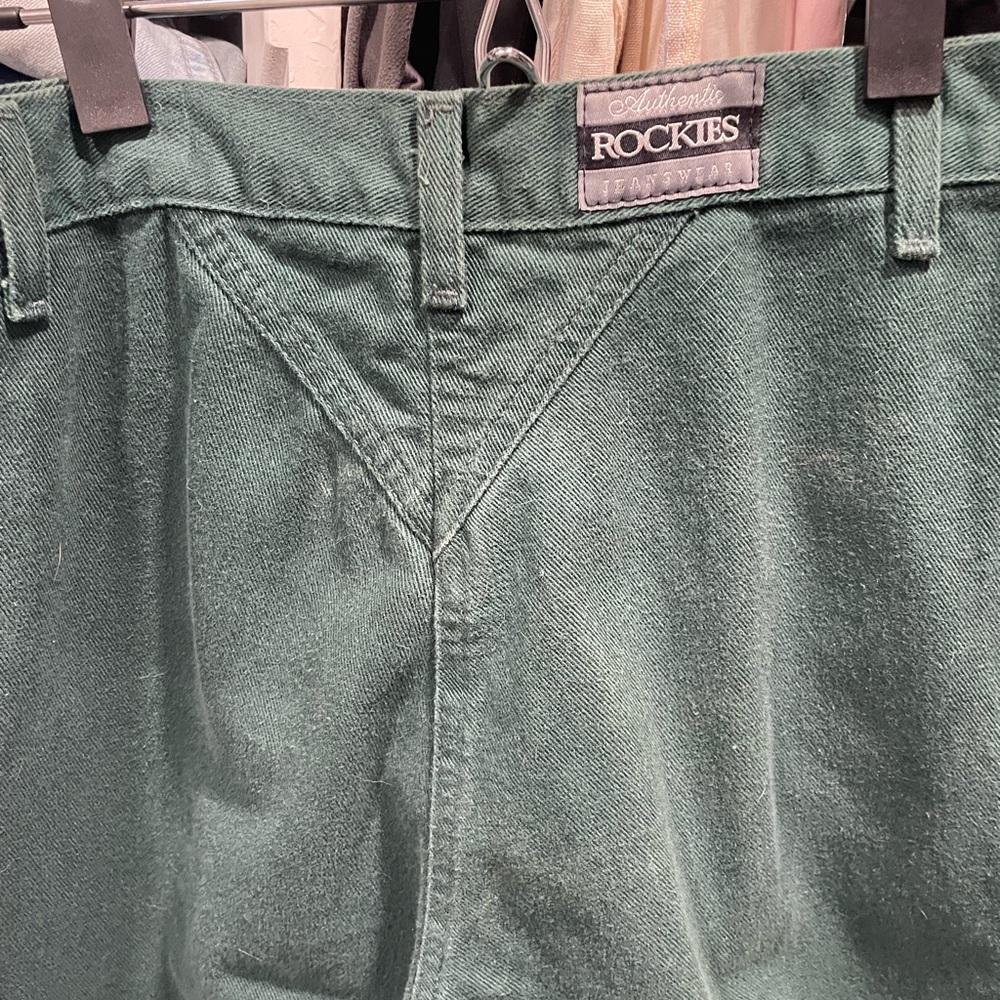 Rockies Green High Rise Jeans Straight Leg - Picture 3 of 5